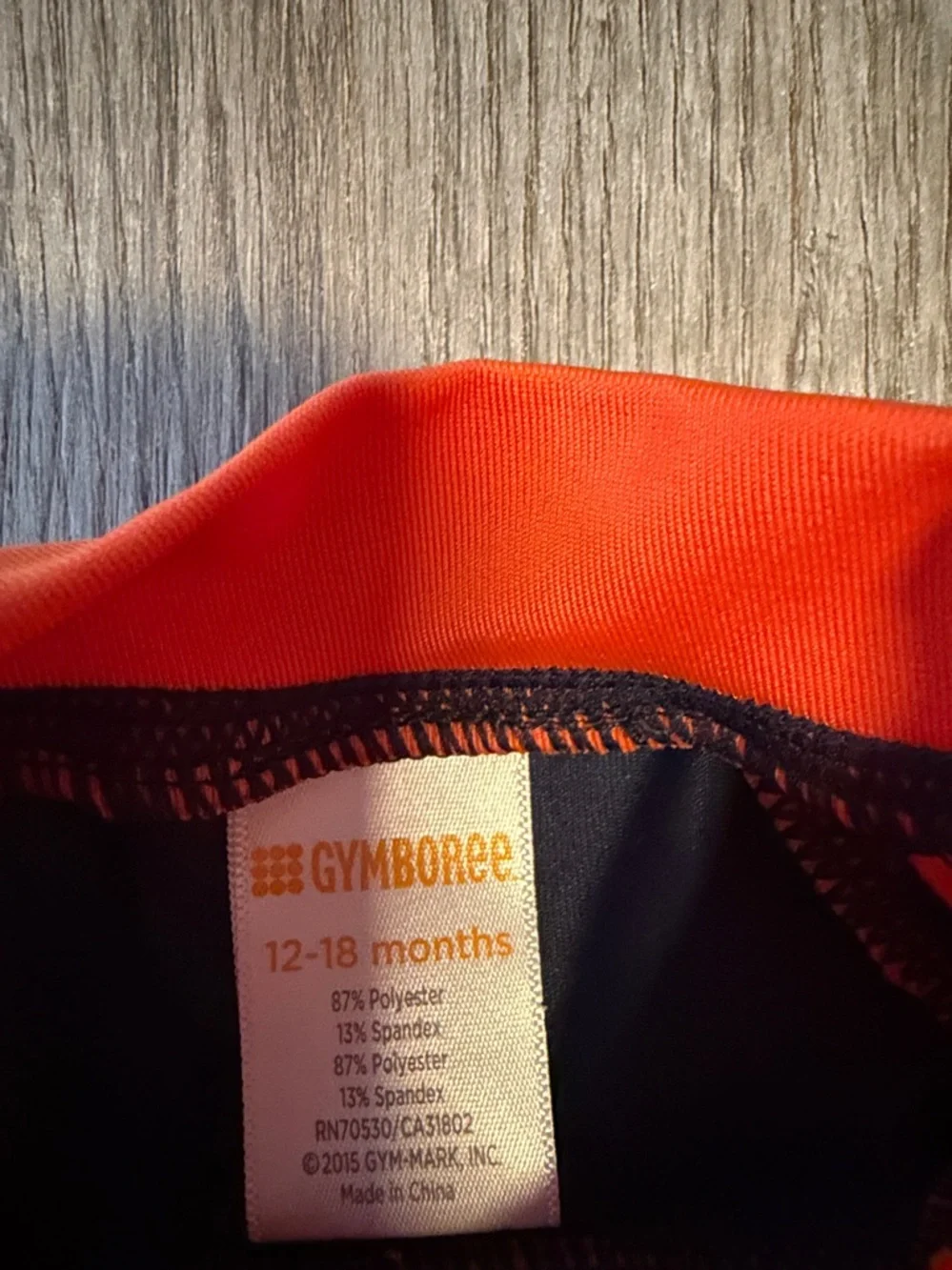 Gymboree Kids Rash Guard Swim Shirt - Navy and Orange